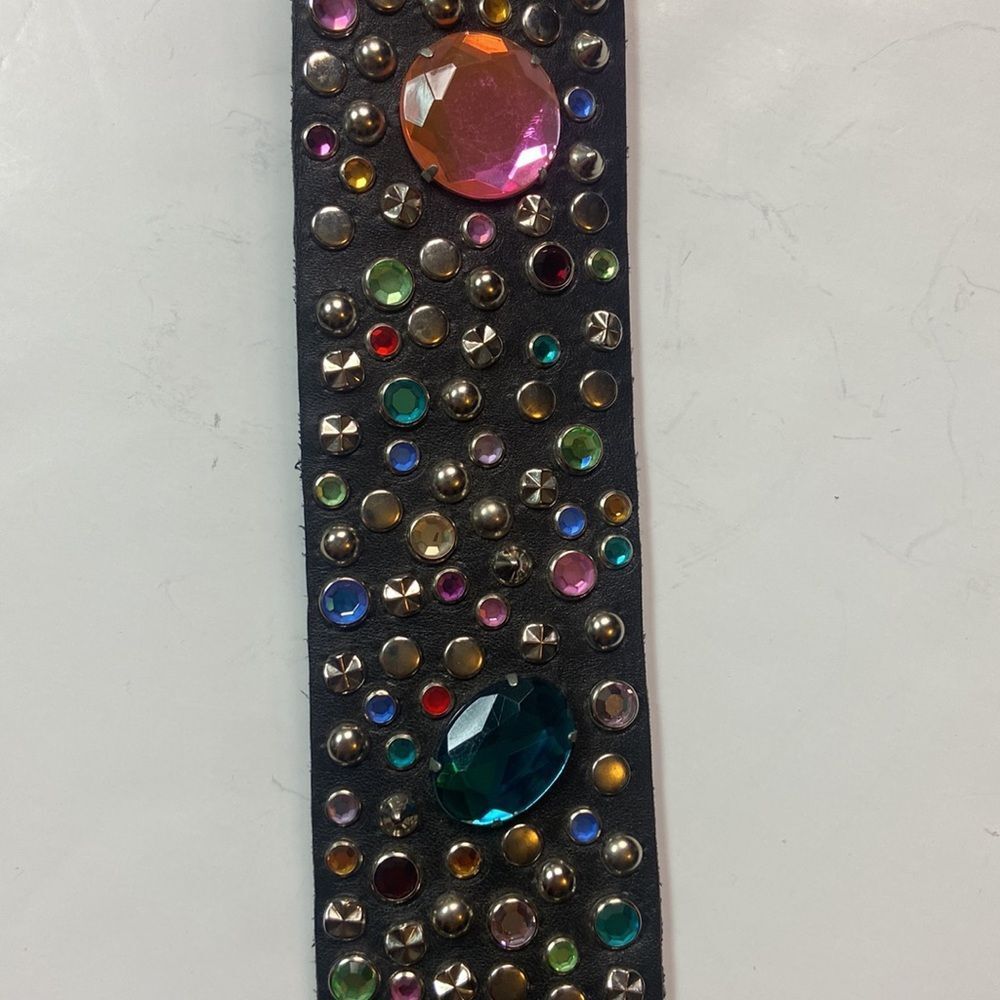 Cowboy C 1989 Alamo Design R Rhinestone  Unixes Belt One Size - Picture 7 of 16